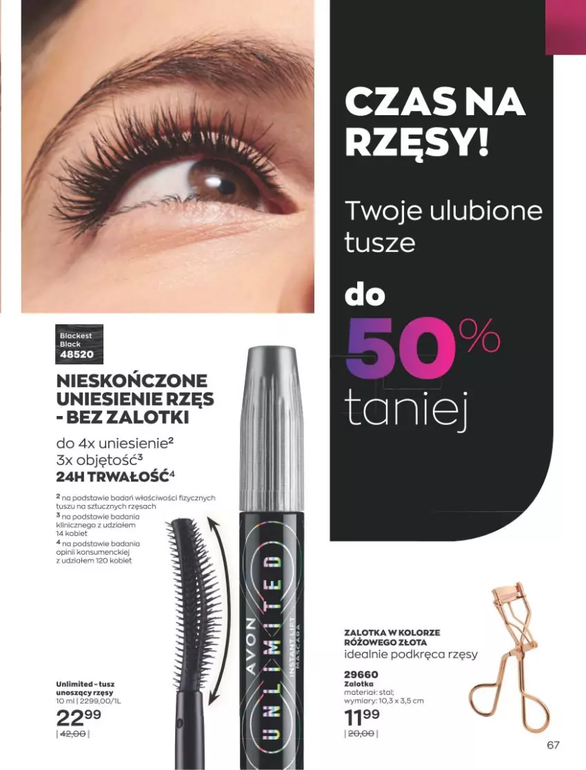 Gazetka promocyjna Avon - Katalog Avon 9/2021 kampania wrzesień - ważna 01.09 do 30.09.2021 - strona 67 - produkty: Lack, Tusz