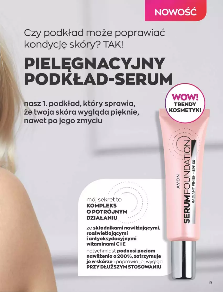 Gazetka promocyjna Avon - Katalog Avon 9/2021 kampania wrzesień - ważna 01.09 do 30.09.2021 - strona 9 - produkty: Kret, Podkład, Rum, Ser, Serum