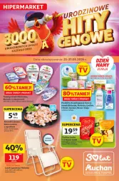 Gazetka promocyjna Auchan - Gazetka 30 Lat Hipermarket Auchan - Gazetka - ważna od 27.05 do 27.05.2026 - strona 1 - produkty: Glazura, Twaróg, Perfecta, Mlekovita, Bieluch, Krewetki, Lazur, Mleko