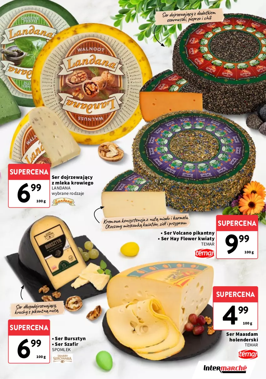 Gazetka promocyjna Intermarche - Gazetka Intermarche - ważna 26.03 do 07.04.2026 - strona 5 - produkty: Bursztyn, Maasdam, Pieprz, Ser, Ser długodojrzewający