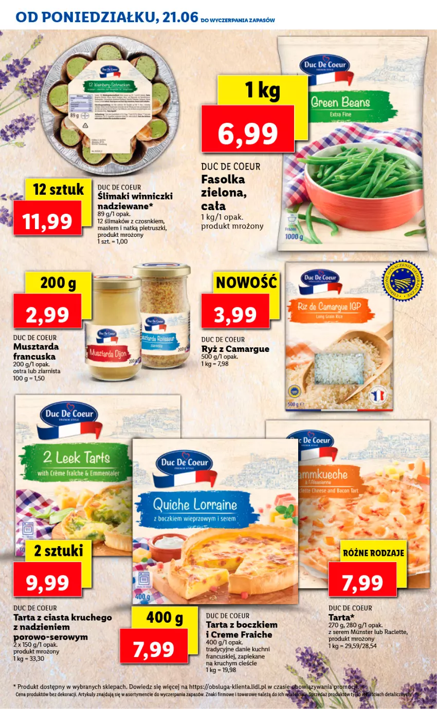 Gazetka promocyjna Lidl - TYDZIEŃ W STYLU FRANCUSKIM - ważna 21.06 do 25.06.2021 - strona 12 - produkty: Emmental, Fa, Mus, Musztarda, Por, Ryż, Ser, Tarta