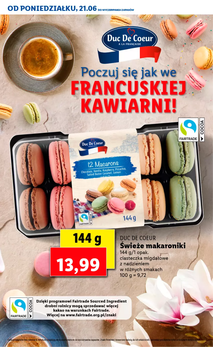 Gazetka promocyjna Lidl - TYDZIEŃ W STYLU FRANCUSKIM - ważna 21.06 do 25.06.2021 - strona 14 - produkty: Fa, Gra, Kakao, Makaron