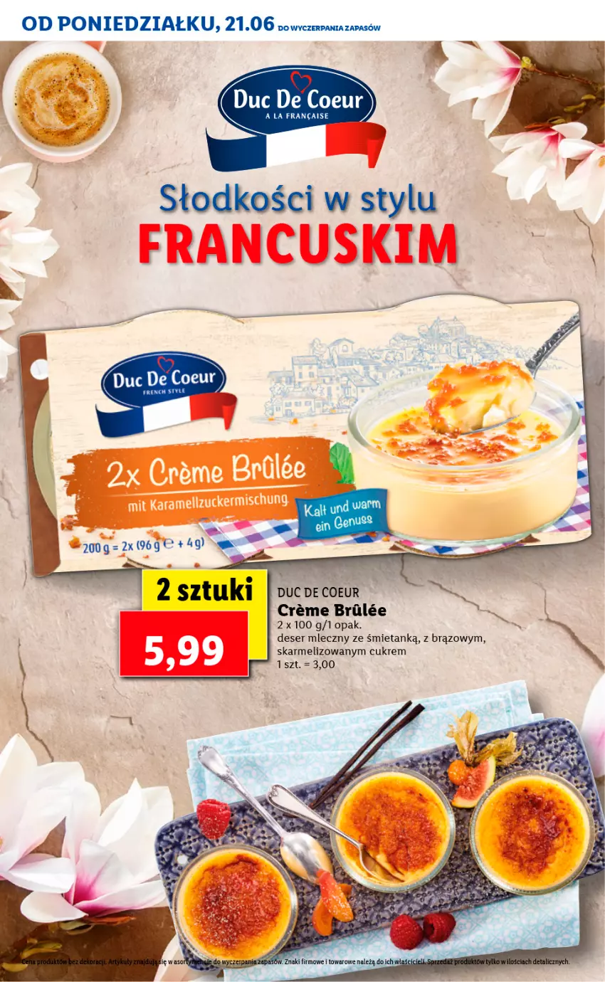 Gazetka promocyjna Lidl - TYDZIEŃ W STYLU FRANCUSKIM - ważna 21.06 do 25.06.2021 - strona 16 - produkty: Deser, Deser mleczny, Ser