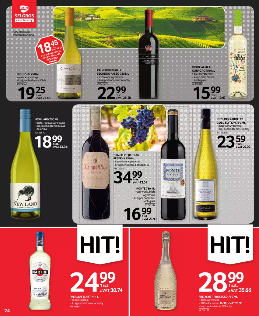 Gazetka promocyjna Selgros - Oferta spożywcza - ważna 13.05 do 26.05.2021 - strona 24 - produkty: Gra, Martini, Por, Prosecco, Ser