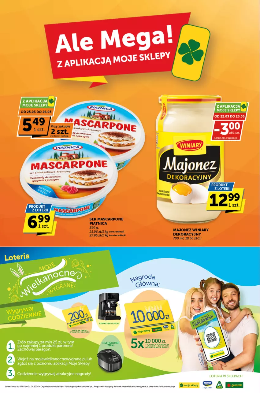 Gazetka promocyjna ABC - ważna 21.03 do 02.04.2024 - strona 4 - produkty: Fa, Gra, Gry, Majonez, Mascarpone, Piątnica, Piec, Ser, Winiary