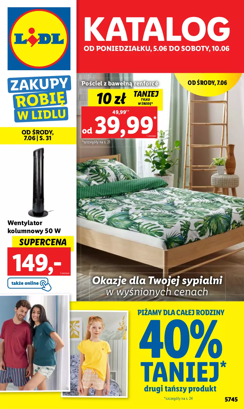 Gazetka promocyjna Lidl - GAZETKA - ważna 05.06 do 10.06.2023 - strona 1 - produkty: Pościel