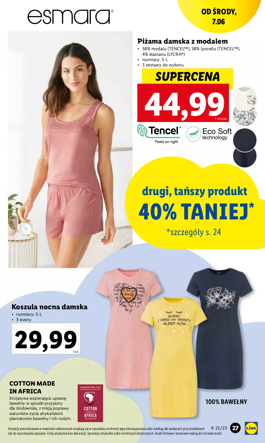 Gazetka promocyjna Lidl - GAZETKA - ważna 05.06 do 10.06.2023 - strona 35 - produkty: Kosz, Koszula, Koszula nocna, Moda, Piżama