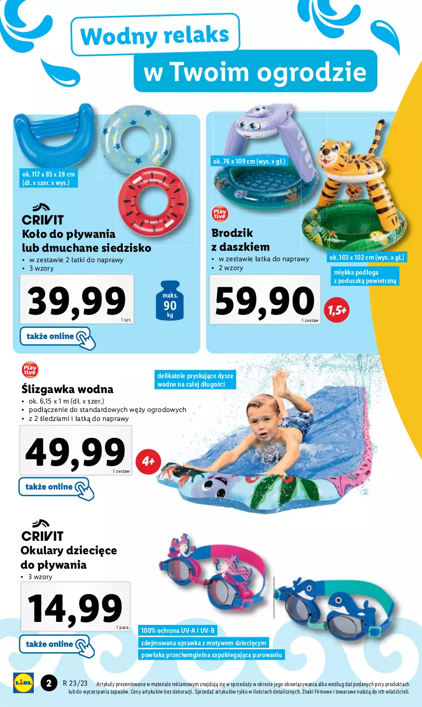 Gazetka promocyjna Lidl - GAZETKA - ważna 05.06 do 10.06.2023 - strona 4 - produkty: Brodzik, Dzieci, Siedzisko