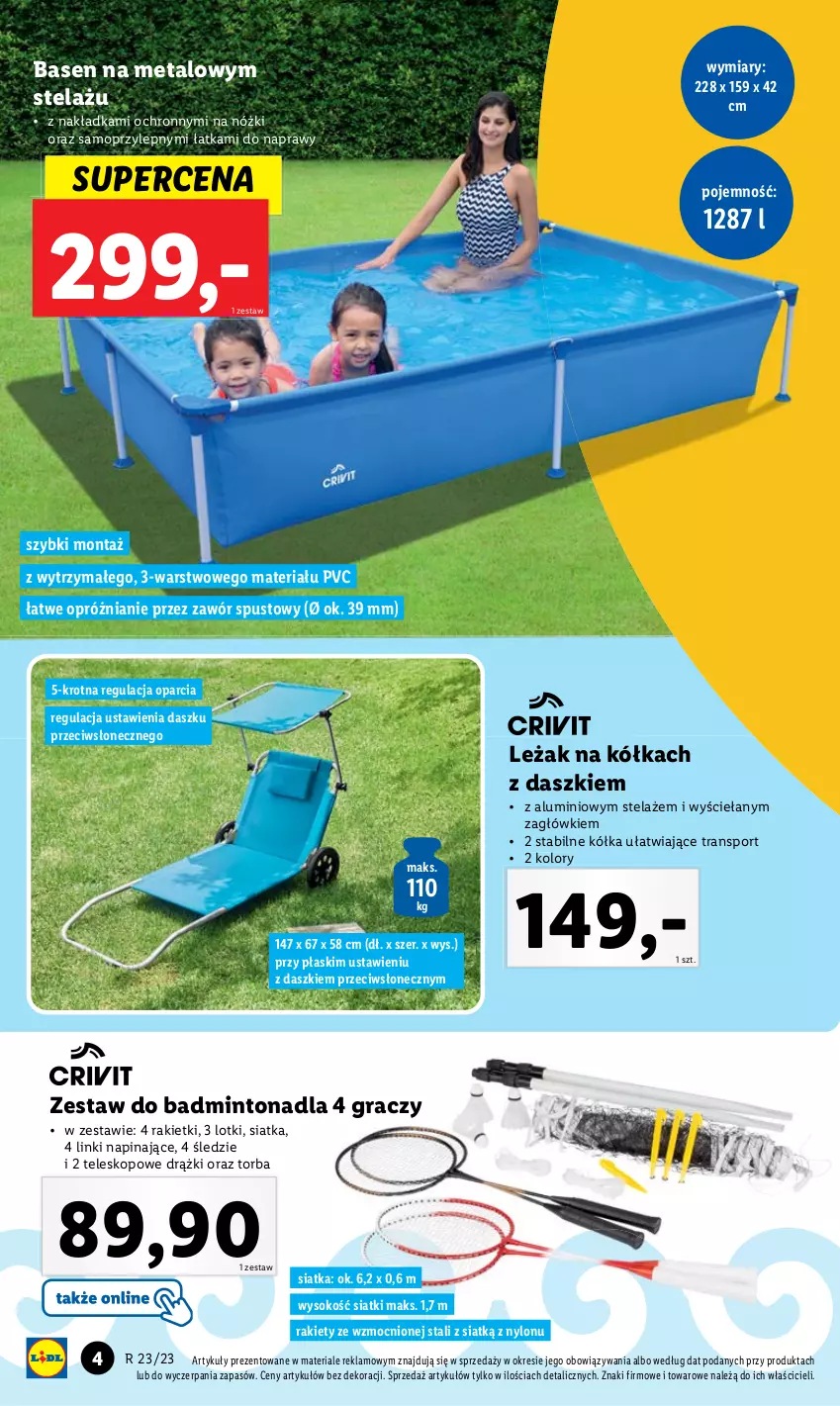 Gazetka promocyjna Lidl - GAZETKA - ważna 05.06 do 10.06.2023 - strona 6 - produkty: Gra, Mop, Por, Siatka, Sok, Sport, Teleskop, Torba, Tran