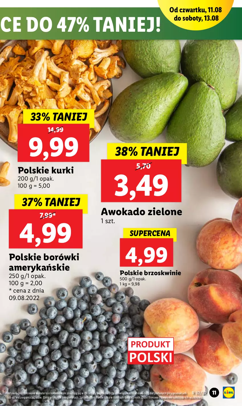 Gazetka promocyjna Lidl - GAZETKA - ważna 11.08 do 13.08.2022 - strona 11 - produkty: Brzoskwinie