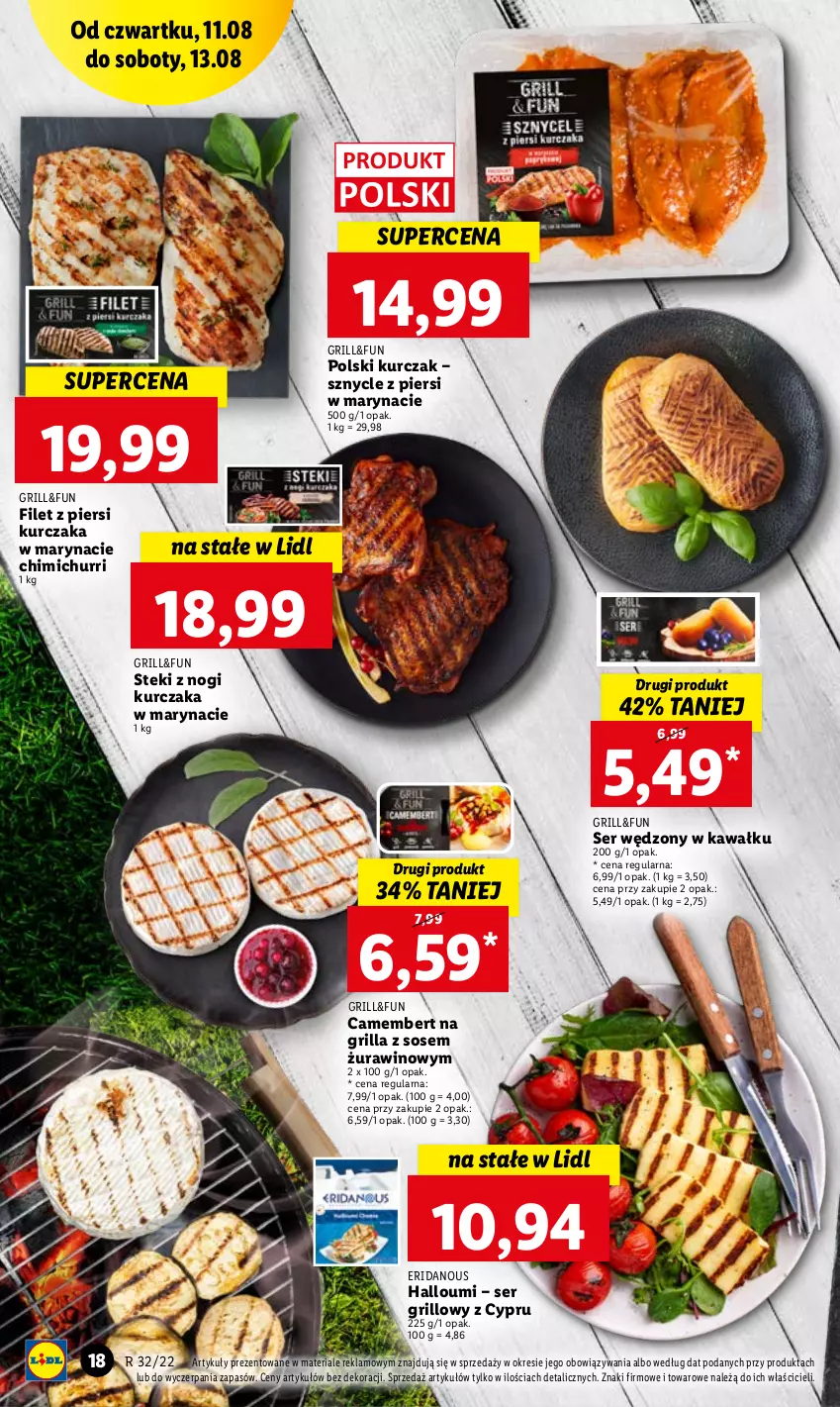 Gazetka promocyjna Lidl - GAZETKA - ważna 11.08 do 13.08.2022 - strona 18 - produkty: Camembert, Filet z piersi kurczaka, Grill, Kawa, Kurczak, Ser, Sos, Stek, Wino