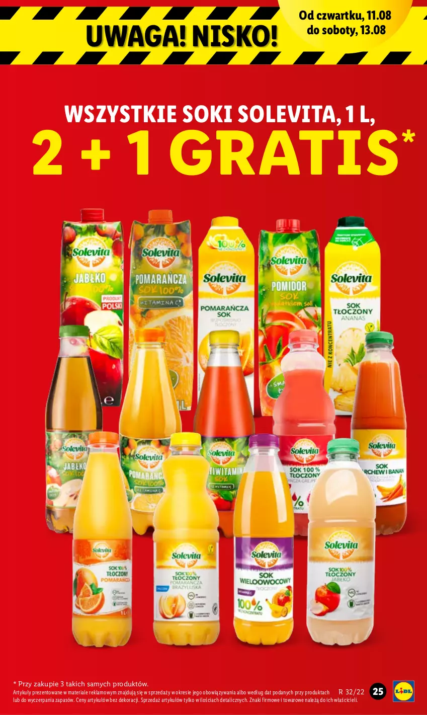 Gazetka promocyjna Lidl - GAZETKA - ważna 11.08 do 13.08.2022 - strona 25 - produkty: Gra, Sok, Waga