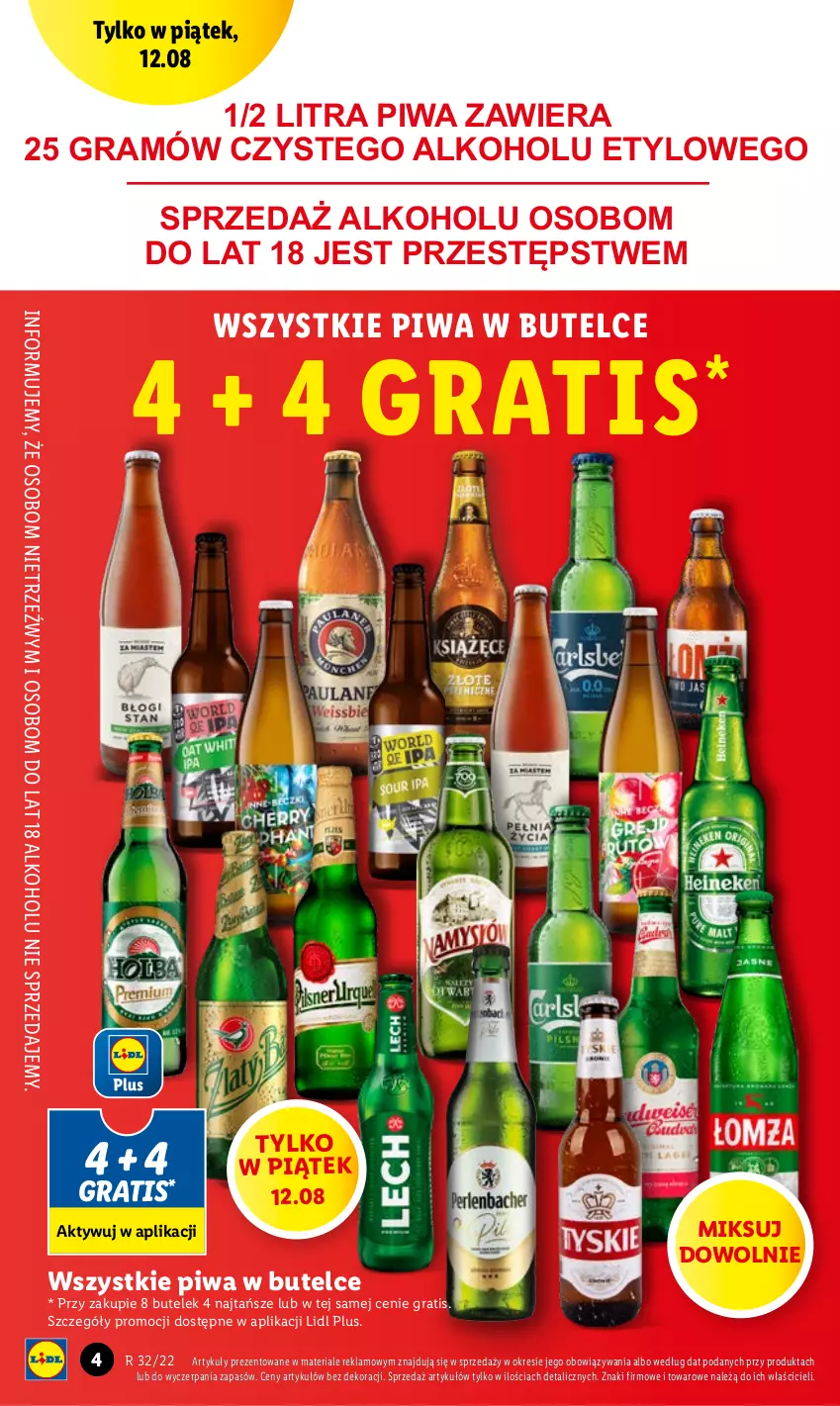 Gazetka promocyjna Lidl - GAZETKA - ważna 11.08 do 13.08.2022 - strona 4 - produkty: Gra, Piwa