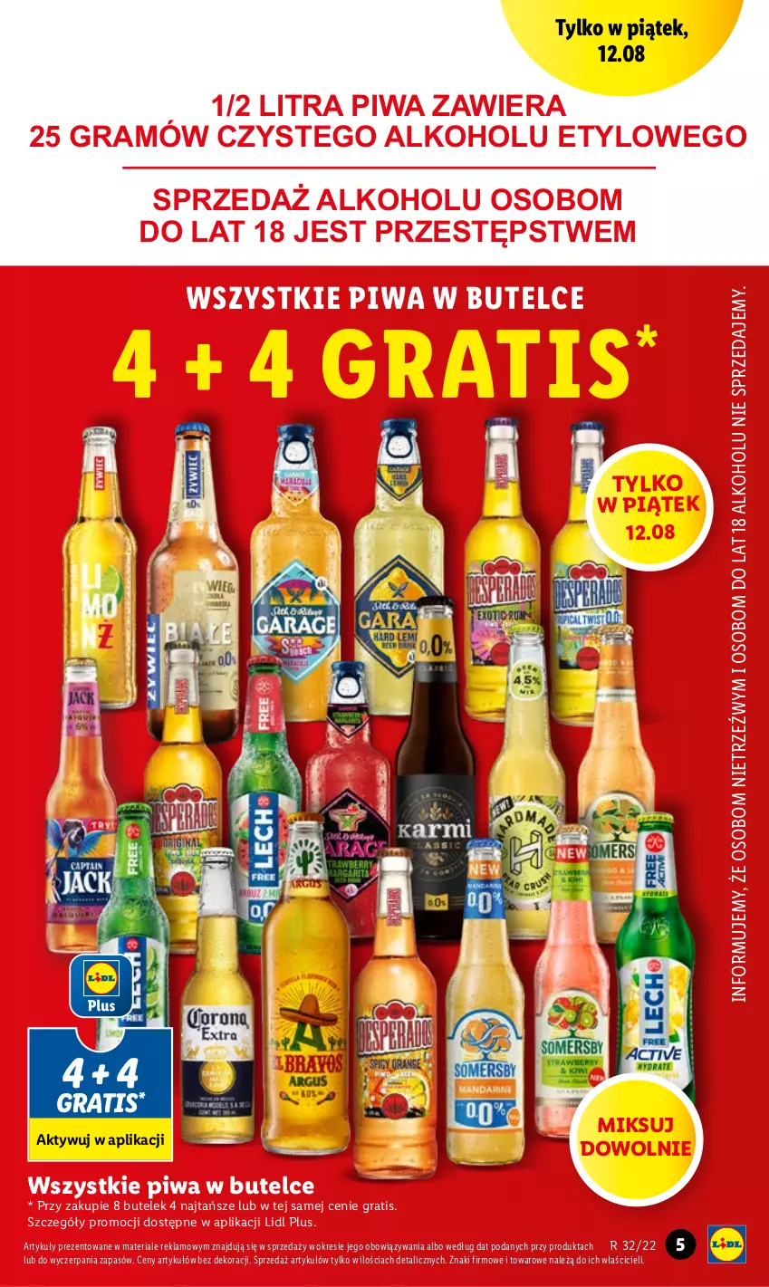 Gazetka promocyjna Lidl - GAZETKA - ważna 11.08 do 13.08.2022 - strona 5 - produkty: Gra, Piwa