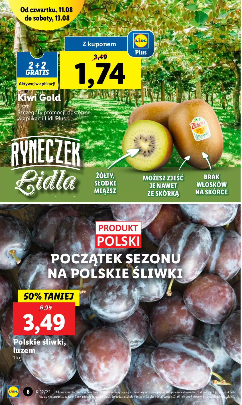 Gazetka promocyjna Lidl - GAZETKA - ważna 11.08 do 13.08.2022 - strona 8 - produkty: Gra, Kiwi