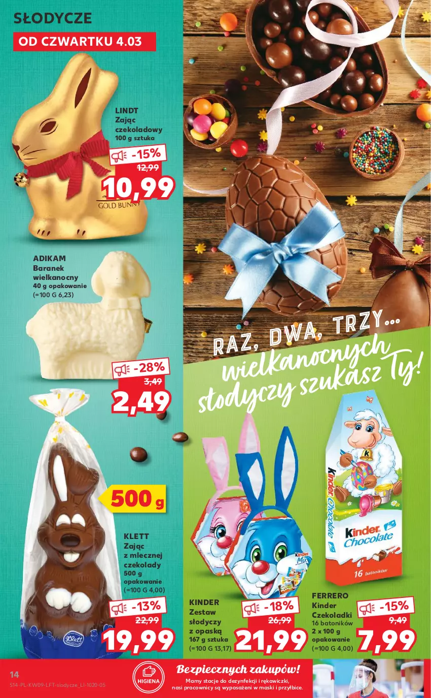 Gazetka promocyjna Kaufland - OFERTA TYGODNIA - ważna 04.03 do 10.03.2021 - strona 14 - produkty: Baton, BIC, Ferrero, Kinder, Lindt, Lody, Piec, Tonik