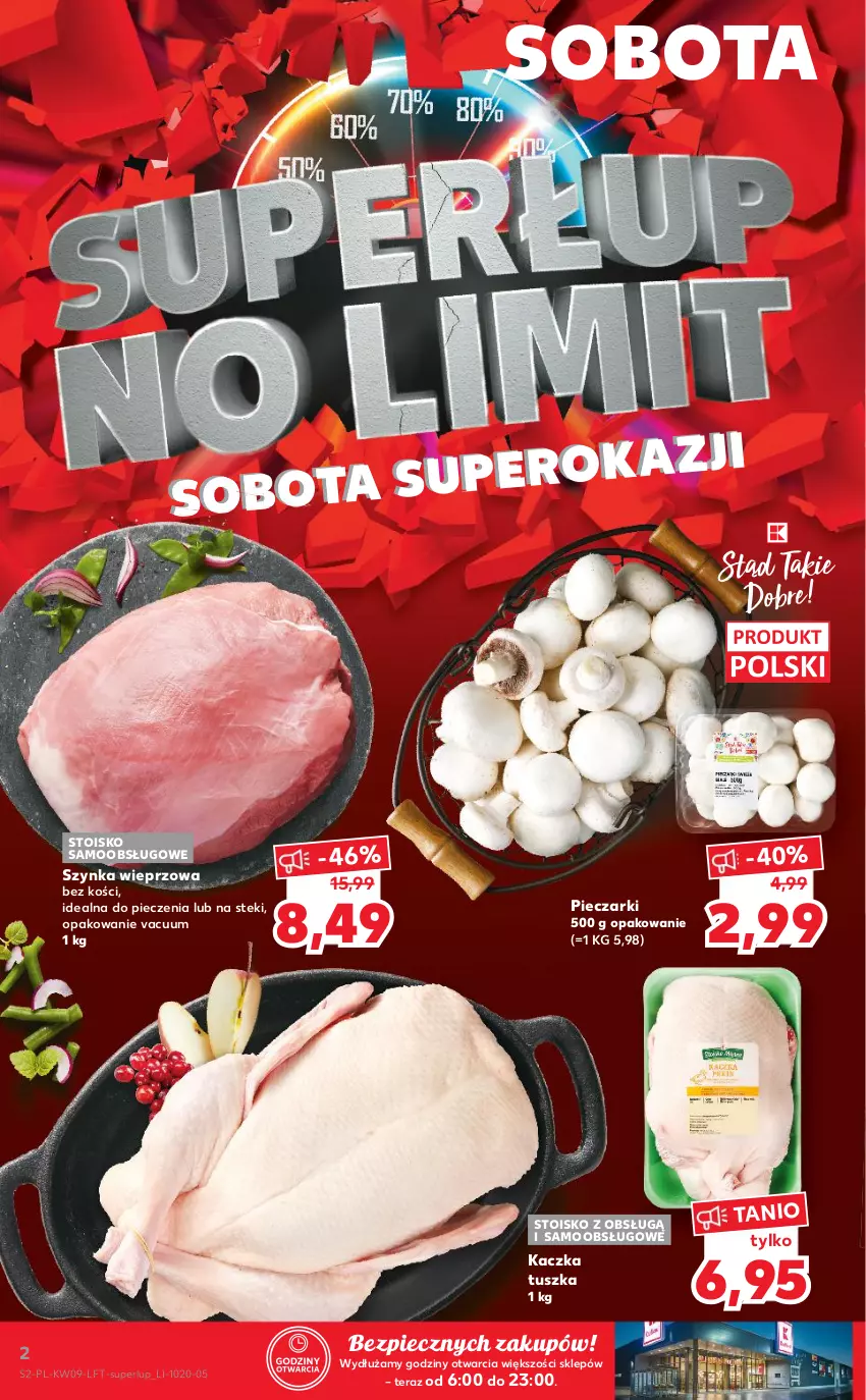 Gazetka promocyjna Kaufland - OFERTA TYGODNIA - ważna 04.03 do 10.03.2021 - strona 2 - produkty: Kaczka, Piec, Stek, Szynka, Szynka wieprzowa, Tera, Tusz