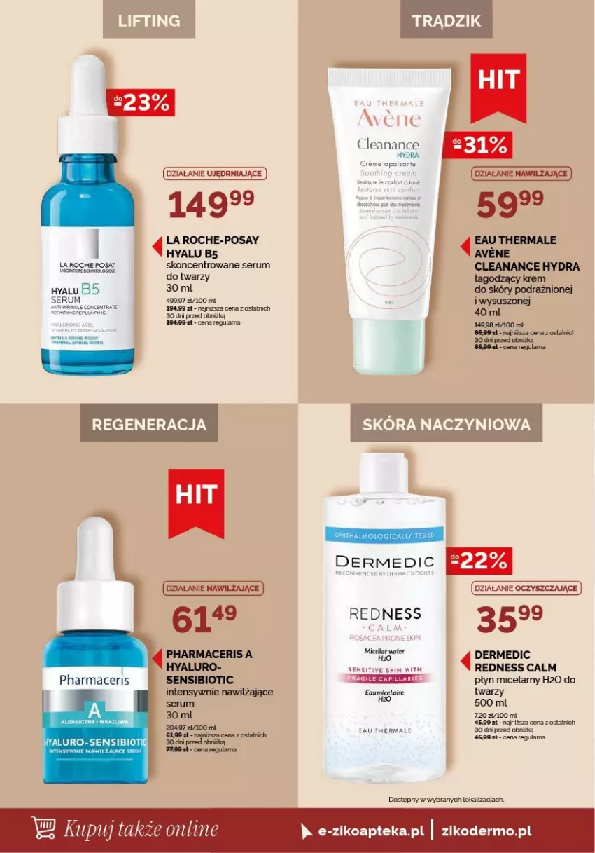 Gazetka promocyjna Ziko - Gazetka Ziko Dermo - ważna 13.08 do 26.08.2026 - strona 2 - produkty: Acer, Apteka, Dermedic, Fa, La Roche-Posay, Pharmaceris, Płyn micelarny, Rum, Ser, Serum