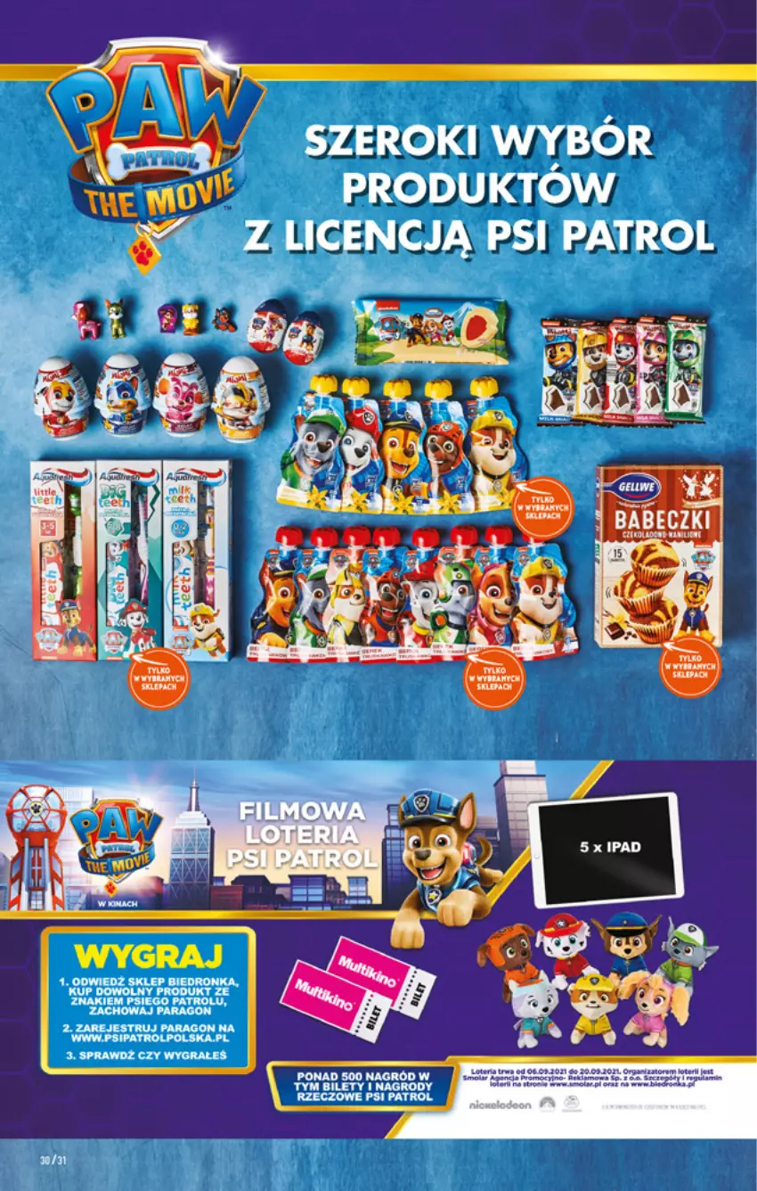 Gazetka promocyjna Biedronka - W tym tygodniu - ważna 06.09 do 11.09.2021 - strona 30 - produkty: Dron, Fa, Gra, LG, Psi Patrol