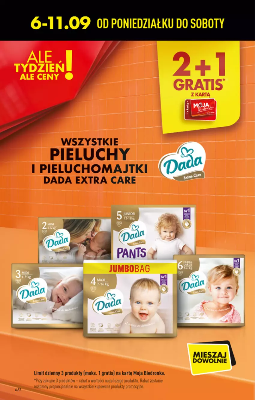 Gazetka promocyjna Biedronka - W tym tygodniu - ważna 06.09 do 11.09.2021 - strona 6 - produkty: Dada, Dron, Gra, Majtki, Pieluchomajtki, Pieluchy