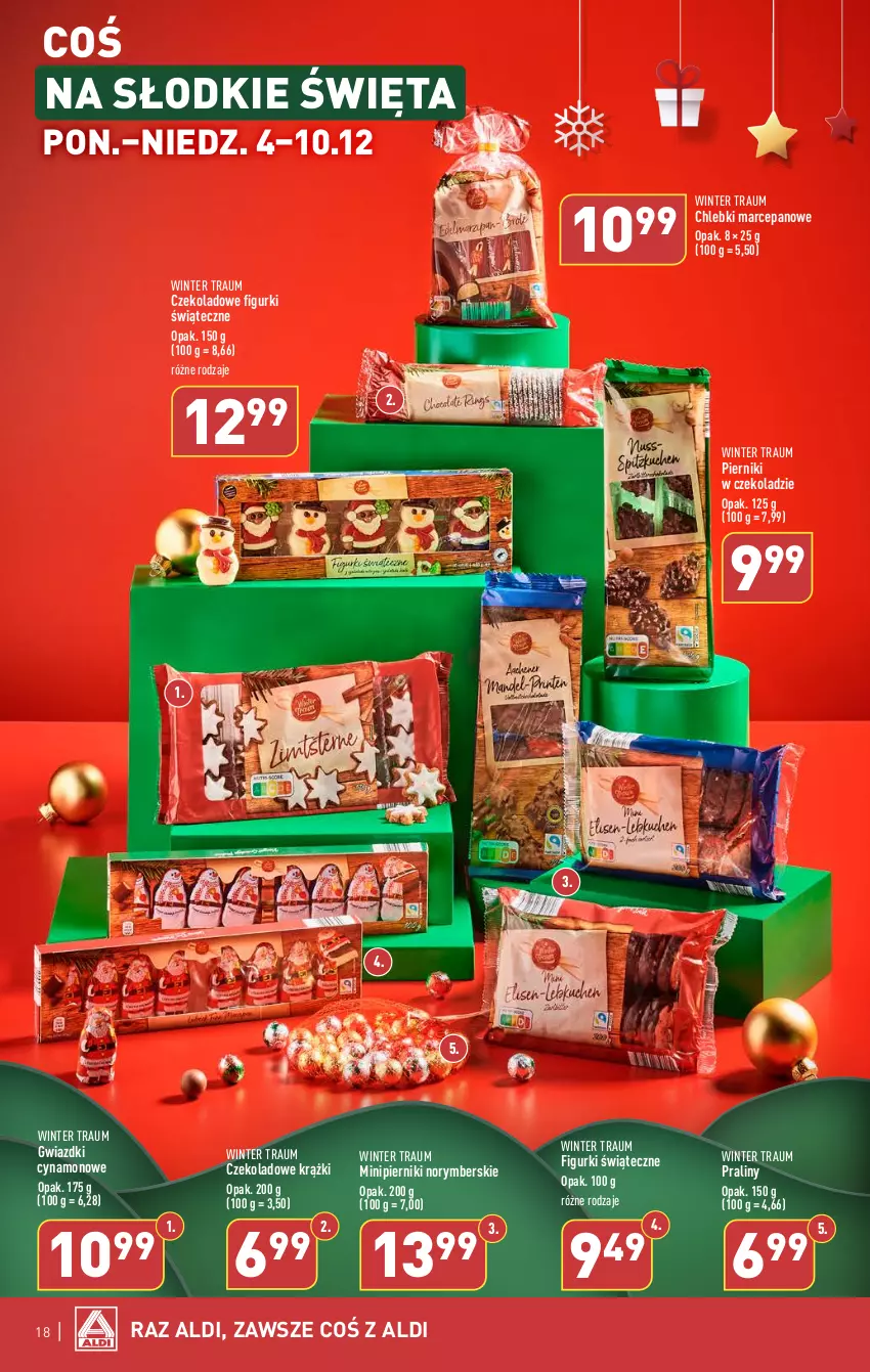 Gazetka promocyjna Aldi - Pełna oferta - ważna 04.12 do 10.12.2023 - strona 18 - produkty: Chleb, Piernik, Pierniki w czekoladzie, Praliny