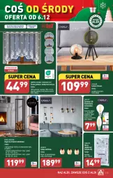 Gazetka promocyjna Aldi - Pełna oferta - Gazetka - ważna od 10.12 do 10.12.2023 - strona 35 - produkty: Papier, Regał, Lampa sufitowa, Mars, Firana, Obrus, Lampa, Lampa stołowa, Fa