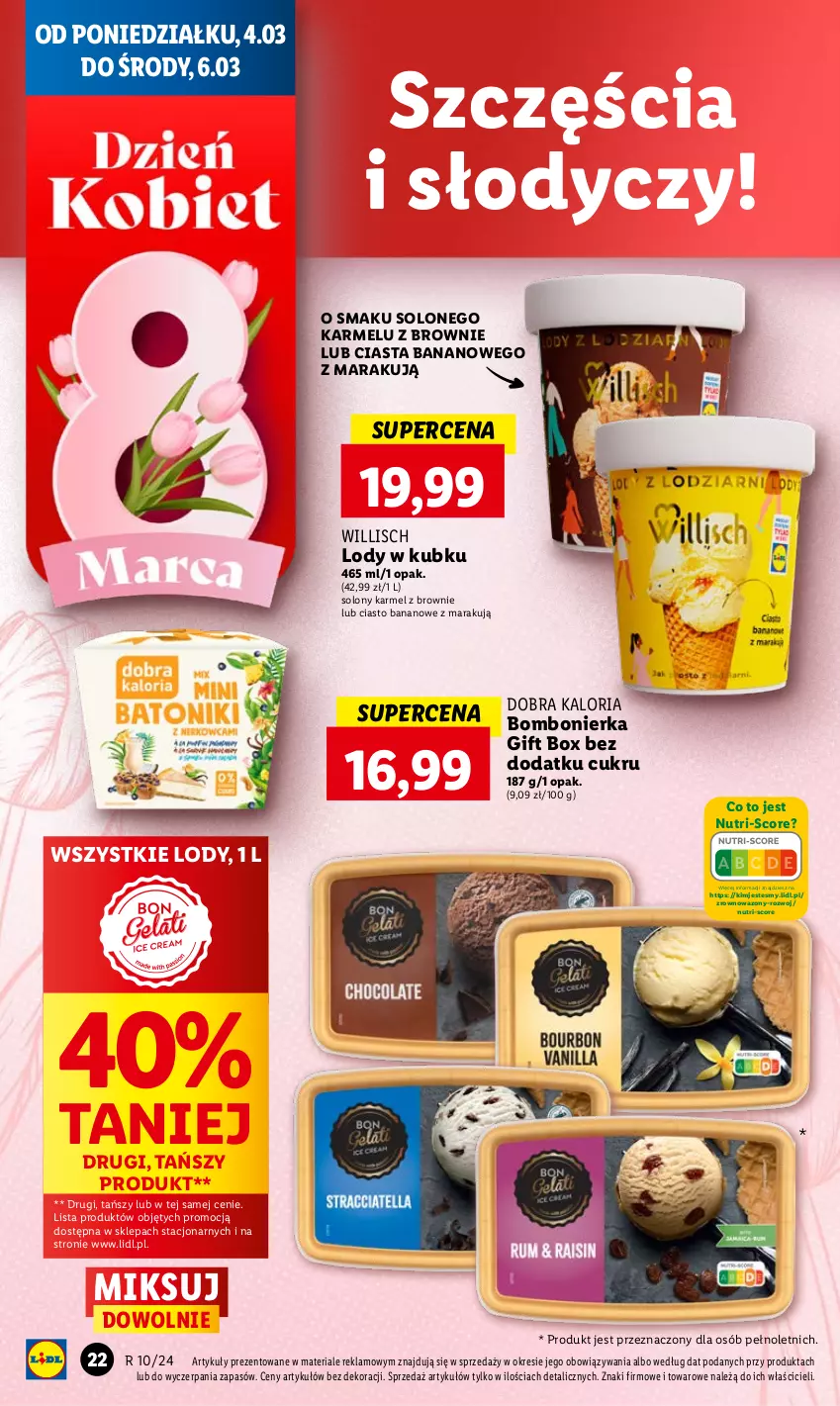 Gazetka promocyjna Lidl - GAZETKA - ważna 04.03 do 06.03.2024 - strona 24 - produkty: Brownie, Lody, Wazon