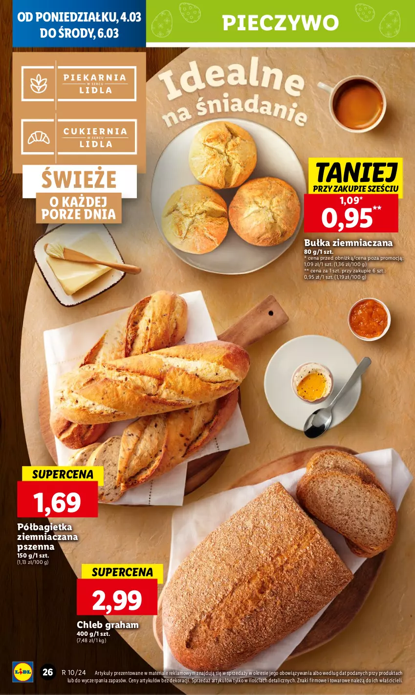 Gazetka promocyjna Lidl - GAZETKA - ważna 04.03 do 06.03.2024 - strona 28 - produkty: Bagietka, Bułka, Chleb, Gra, Piec, Pieczywo, Półbagietka, Por