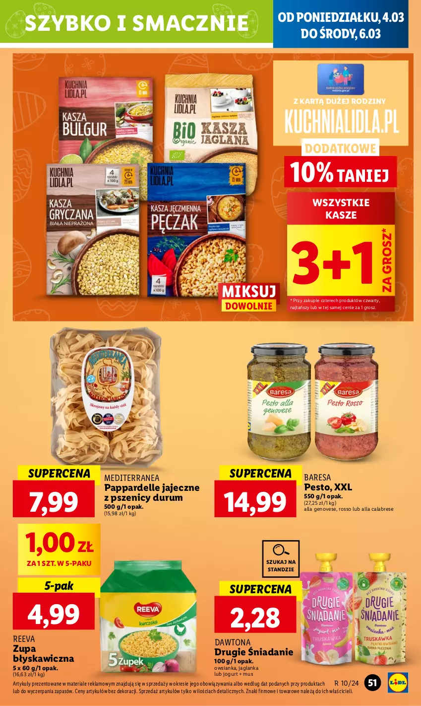 Gazetka promocyjna Lidl - GAZETKA - ważna 04.03 do 06.03.2024 - strona 57 - produkty: Dawtona, Dell, Jaglanka, Jogurt, Mus, Owsianka, Pesto, Rum, Zupa