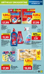 Gazetka promocyjna Lidl - GAZETKA - Gazetka - ważna od 06.03 do 06.03.2024 - strona 63 - produkty: Sos, Somat gold, Papier, Bref, Tablet, Perfum, Clin, Papier toaletowy, Somat, Zmywarki, Flora, Płyn do szyb, Tabletki do zmywarki