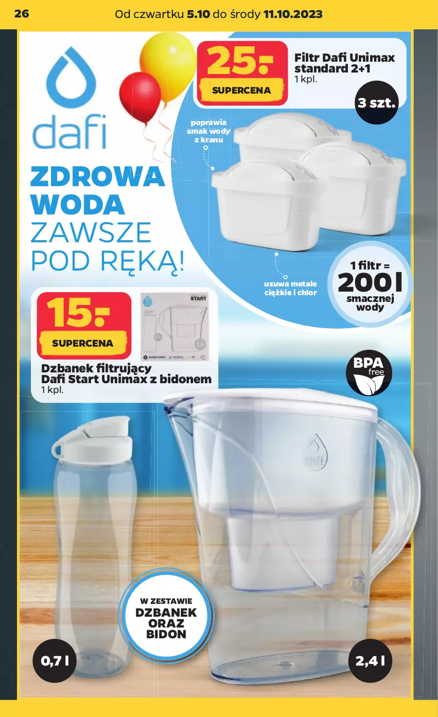 Gazetka promocyjna Netto - Akcesoria i dodatki - ważna 05.10 do 11.10.2023 - strona 4 - produkty: Dzbanek, Dzbanek filtrujący, Woda