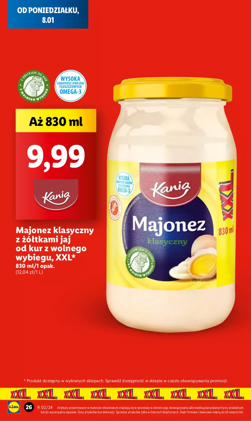 Gazetka promocyjna Lidl - GAZETKA - ważna 08.01 do 10.01.2024 - strona 28 - produkty: Majonez, Omega-3, Sok