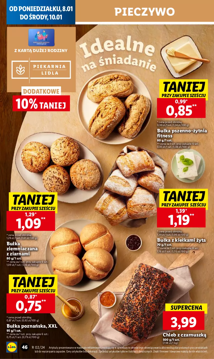 Gazetka promocyjna Lidl - GAZETKA - ważna 08.01 do 10.01.2024 - strona 48 - produkty: Bułka, Chleb, Piec, Pieczywo