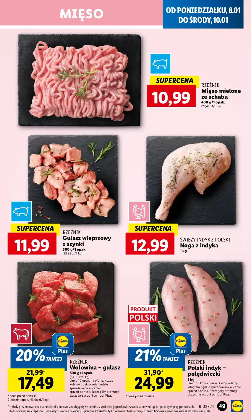 Gazetka promocyjna Lidl - GAZETKA - ważna 08.01 do 10.01.2024 - strona 51 - produkty: Gra, Mięso, Mięso mielone, Olej, Wołowina