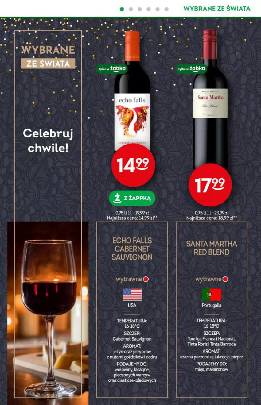 Gazetka promocyjna Żabka - ważna 10.01 do 16.01.2024 - strona 10 - produkty: Cabernet Sauvignon, Fa, Makaron, Piec, Pieprz, Por