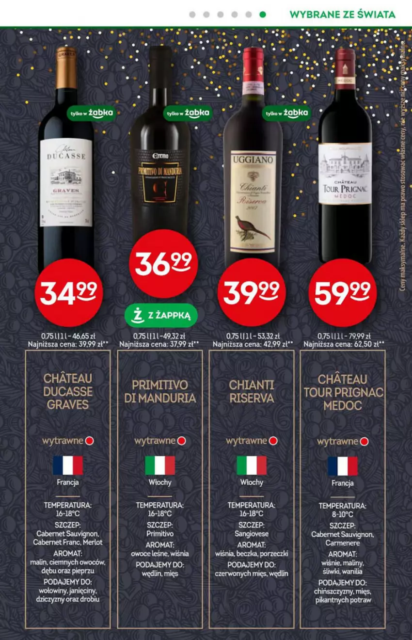 Gazetka promocyjna Żabka - ważna 10.01 do 16.01.2024 - strona 16 - produkty: Cabernet Sauvignon, Gra, Merlot, Pieprz, Por, Ser