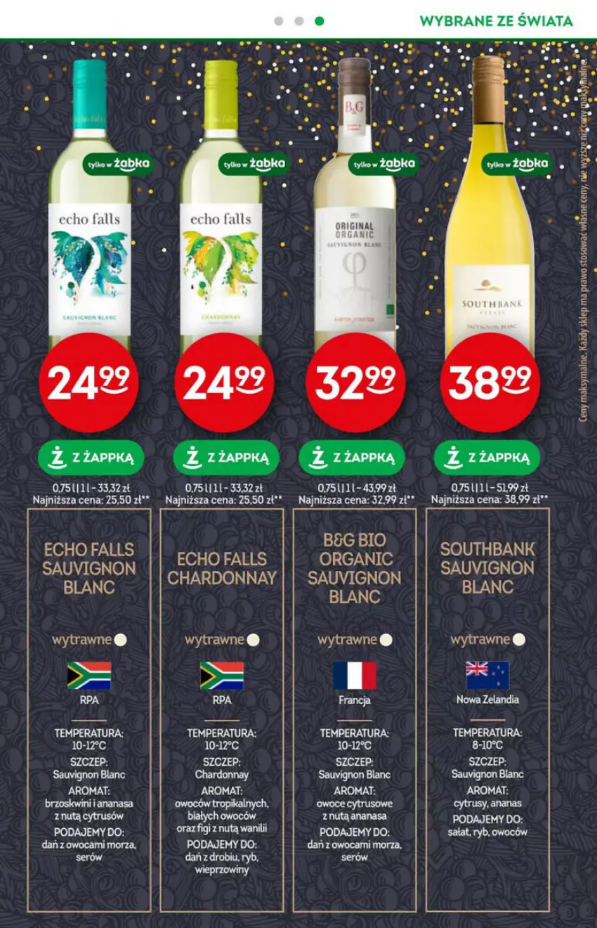 Gazetka promocyjna Żabka - ważna 10.01 do 16.01.2024 - strona 20 - produkty: Ananas, Chardonnay, Fa, Figi, Gin, Owoce, Sałat, Sauvignon Blanc, Ser