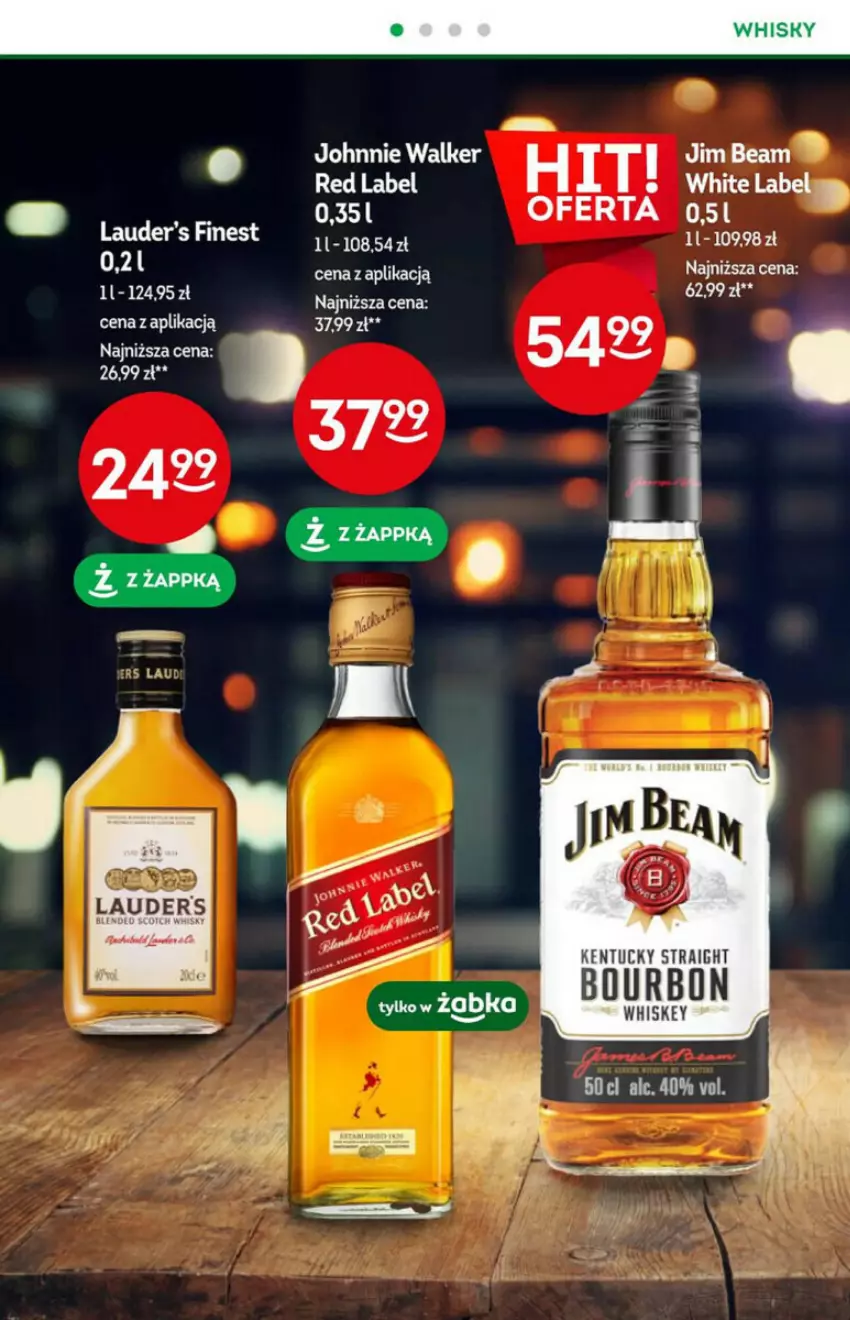 Gazetka promocyjna Żabka - ważna 10.01 do 16.01.2024 - strona 31 - produkty: Jim Beam, Johnnie Walker, Por, Whiskey, Whisky