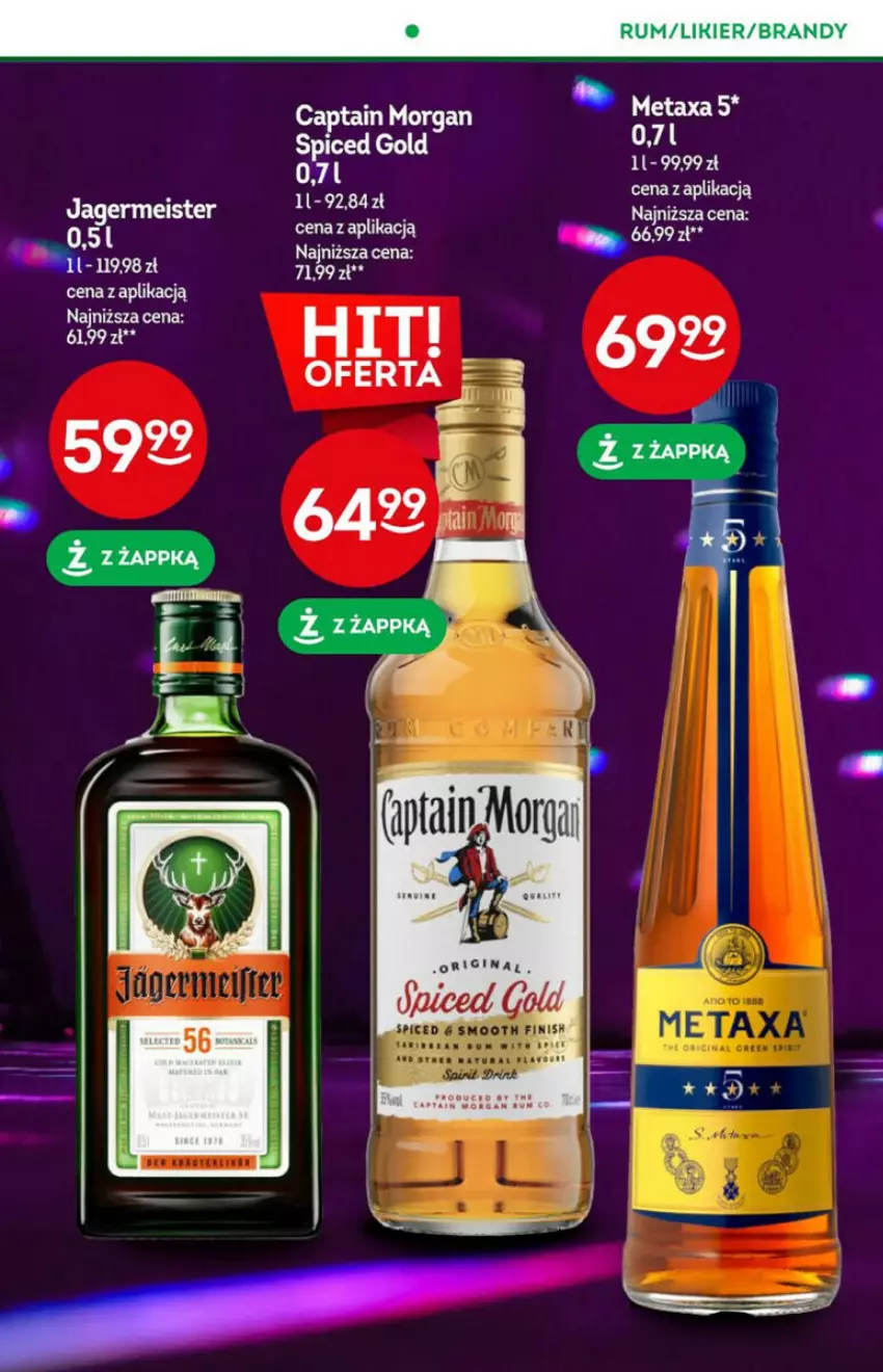 Gazetka promocyjna Żabka - ważna 10.01 do 16.01.2024 - strona 4 - produkty: Brandy, Captain Morgan, Rum