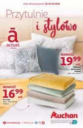 Gazetka promocyjna Auchan - Przytulnie i stylowo Hipermarkety - Gazetka - ważna od 24.03 do 24.03.2021 - strona 1 - produkty: Ser, Koc, Mimosa