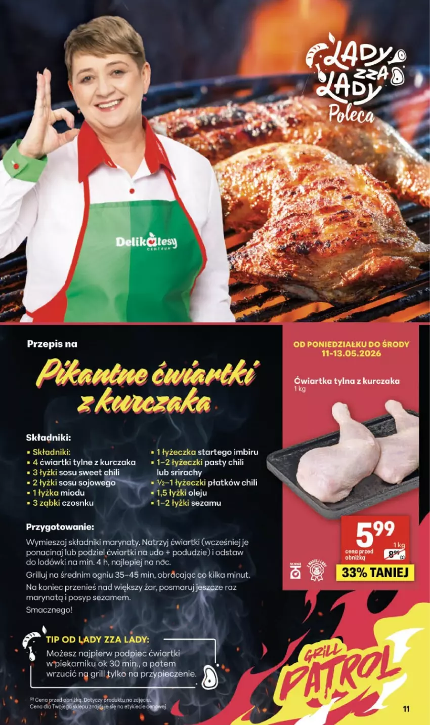 Gazetka promocyjna Delikatesy Centrum - Franczyza DC19 Czwartek - ważna 07.05 do 13.05.2026 - strona 11 - produkty: Fa, Grill, Imbir, Kurczak, Olej, Piec, Piekarnik, Sezam, Sos