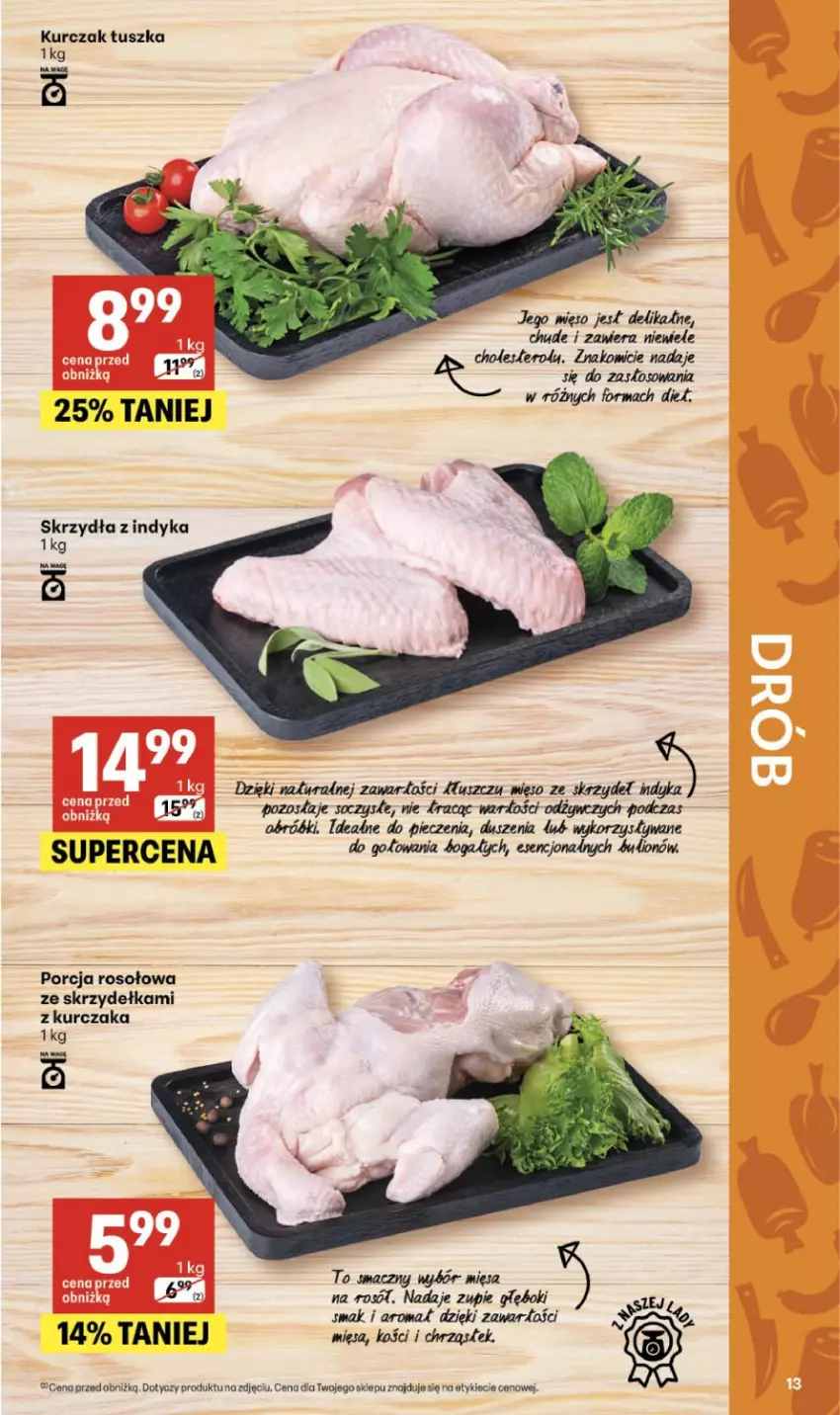 Gazetka promocyjna Delikatesy Centrum - Franczyza DC19 Czwartek - ważna 07.05 do 13.05.2026 - strona 13 - produkty: Kurczak, Mięso, Piec, Por, Stek, Tusz