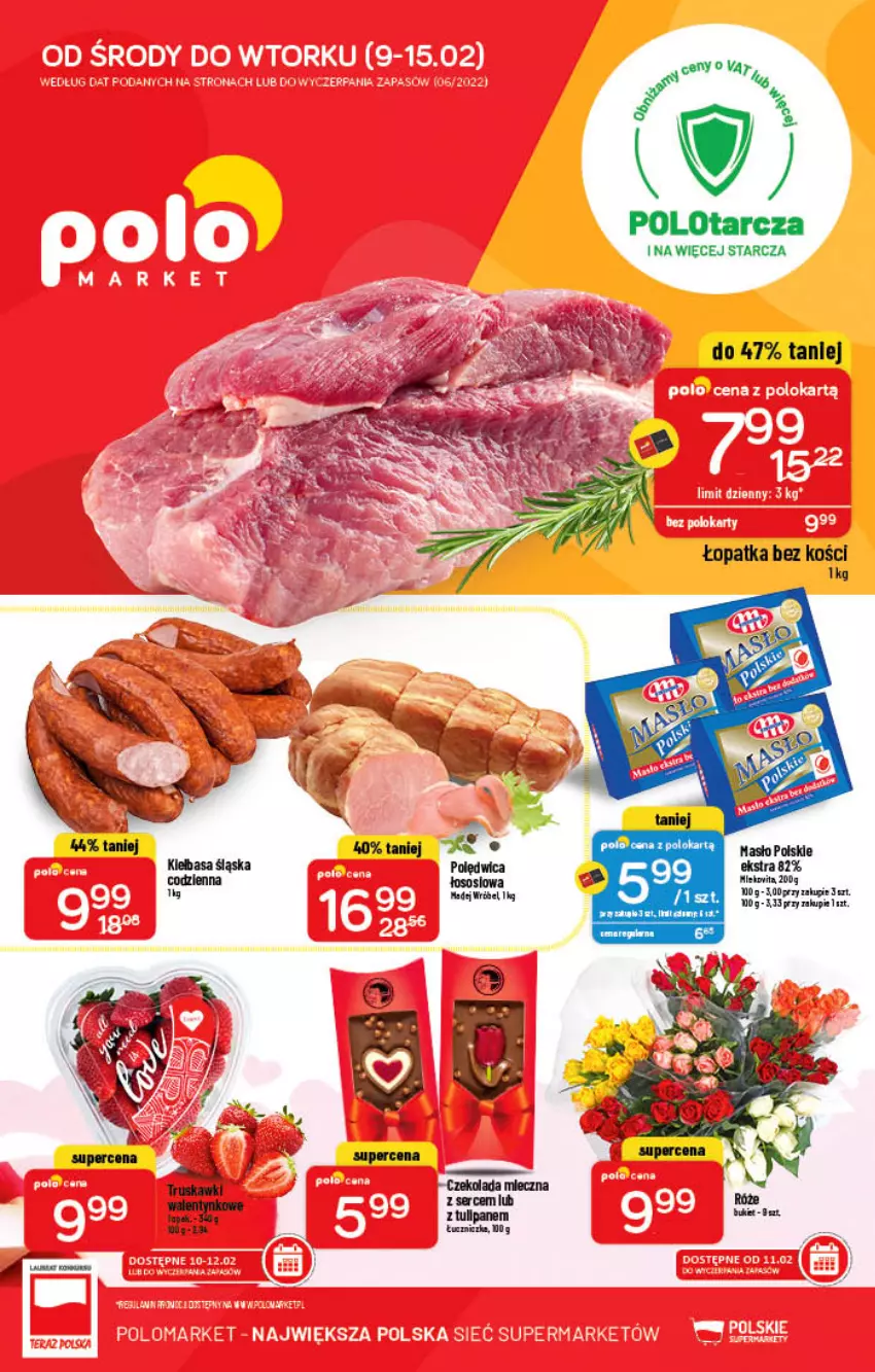 Gazetka promocyjna PoloMarket - Gazetka pomocyjna - ważna 09.02 do 15.02.2022 - strona 1 - produkty: Ser, Tulipan, Znicz