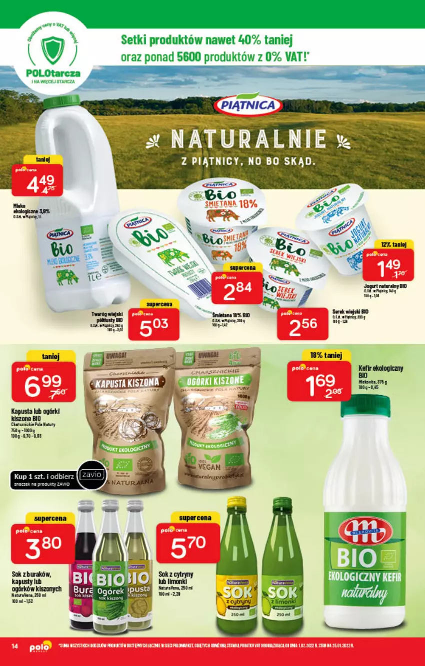 Gazetka promocyjna PoloMarket - Gazetka pomocyjna - ważna 09.02 do 15.02.2022 - strona 14 - produkty: Kefir, Ser, Serek, Serek wiejski