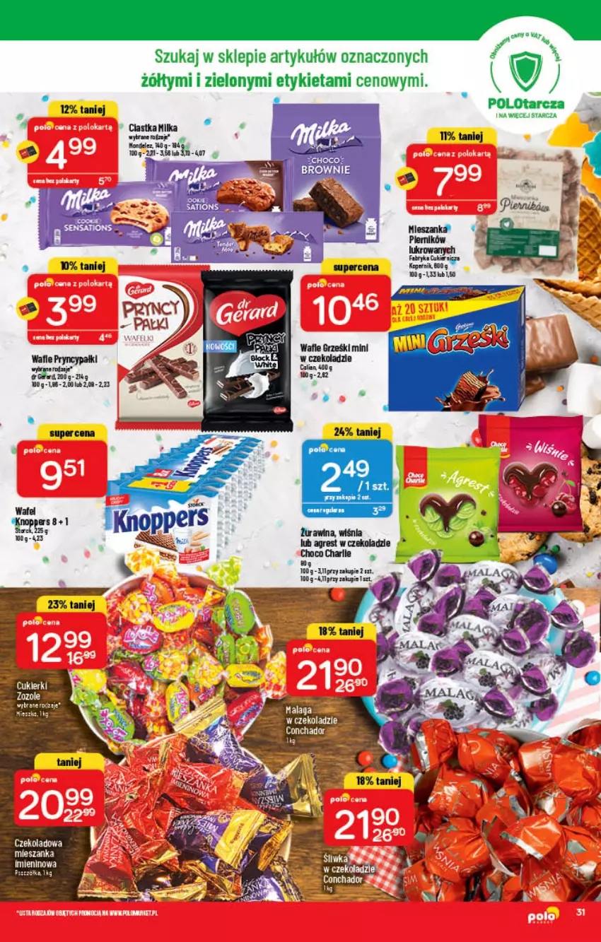 Gazetka promocyjna PoloMarket - Gazetka pomocyjna - ważna 09.02 do 15.02.2022 - strona 31 - produkty: Cukier, Cukierki, Gres, Wafle