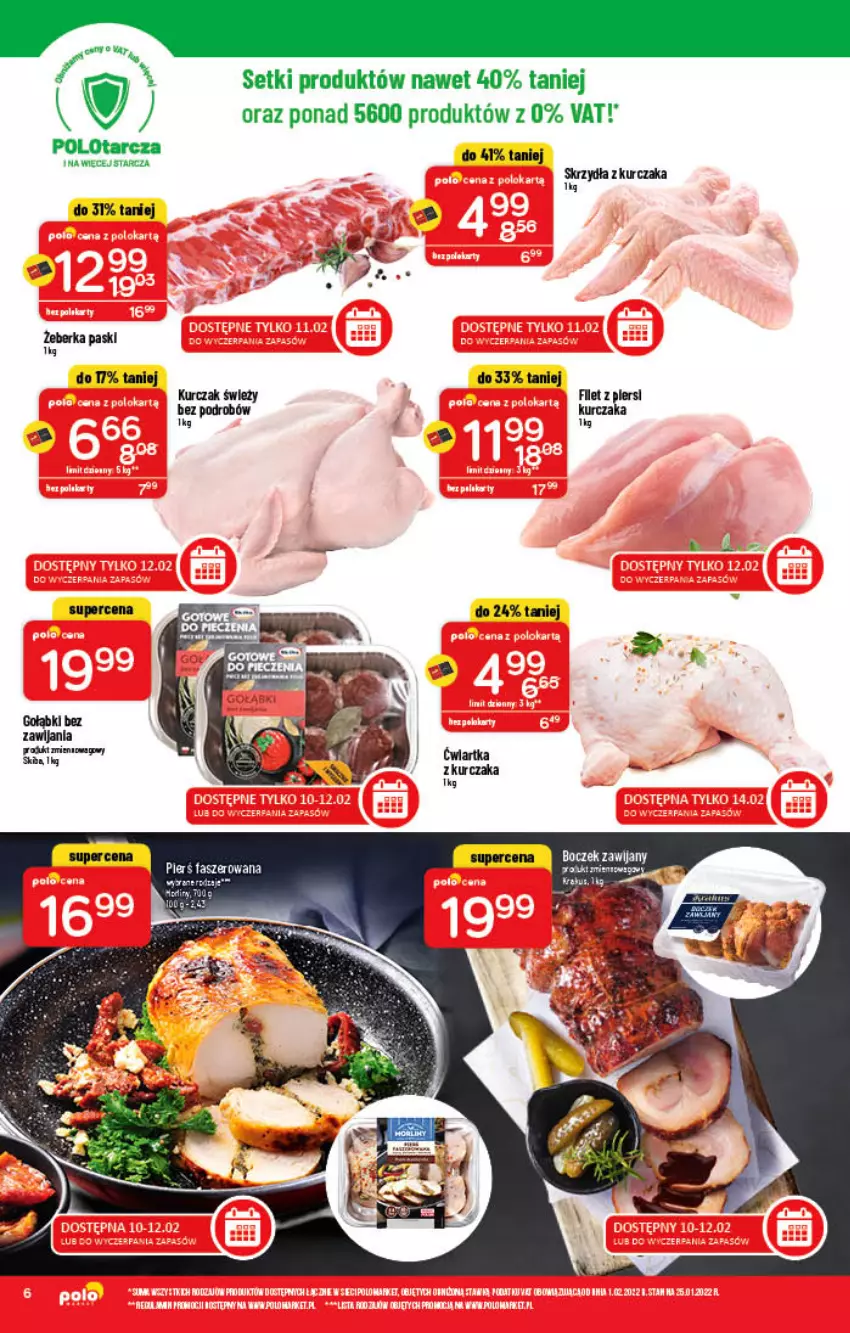 Gazetka promocyjna PoloMarket - Gazetka pomocyjna - ważna 09.02 do 15.02.2022 - strona 6 - produkty: Boczek, Fa, Krakus, Kurczak, LG