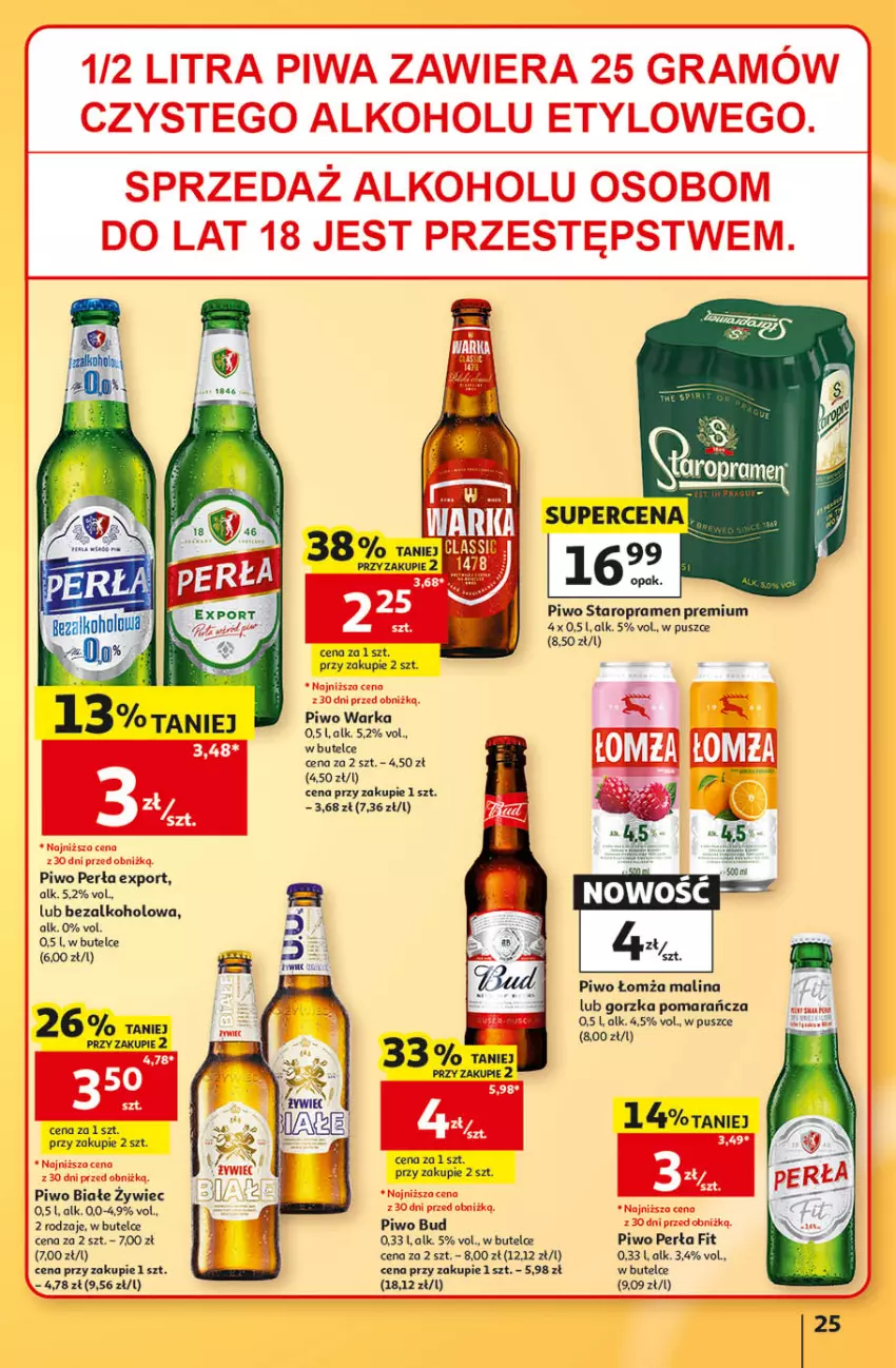 Gazetka promocyjna Auchan - Gazetka 30 Lat Hipermarket Auchan - ważna 24.09 do 30.09.2026 - strona 25 - produkty: Gra, Perła, Piwa, Piwo, Por, Warka