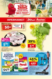 Gazetka promocyjna Auchan - Gazetka 30 Lat Hipermarket Auchan - Gazetka - ważna od 30.09 do 30.09.2026 - strona 1 - produkty: Kurczak, Odkurzacz, Sok, Por, Proszek do prania, Persil, Tefal, Winogrona, Wino, Fa