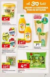 Gazetka promocyjna Auchan - Gazetka 30 Lat Hipermarket Auchan - Gazetka - ważna od 30.09 do 30.09.2026 - strona 5 - produkty: Pistacje, Sok, Ser, Por, Bazyl, Bazylia, Mięta, Szpinak