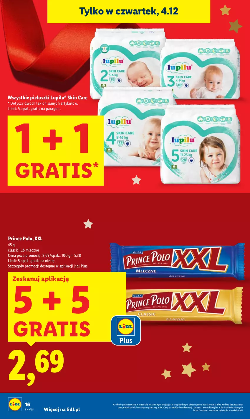 Gazetka promocyjna Lidl - GAZETKA - ważna 04.12 do 07.12.2025 - strona 16 - produkty: Gra, Prince Polo